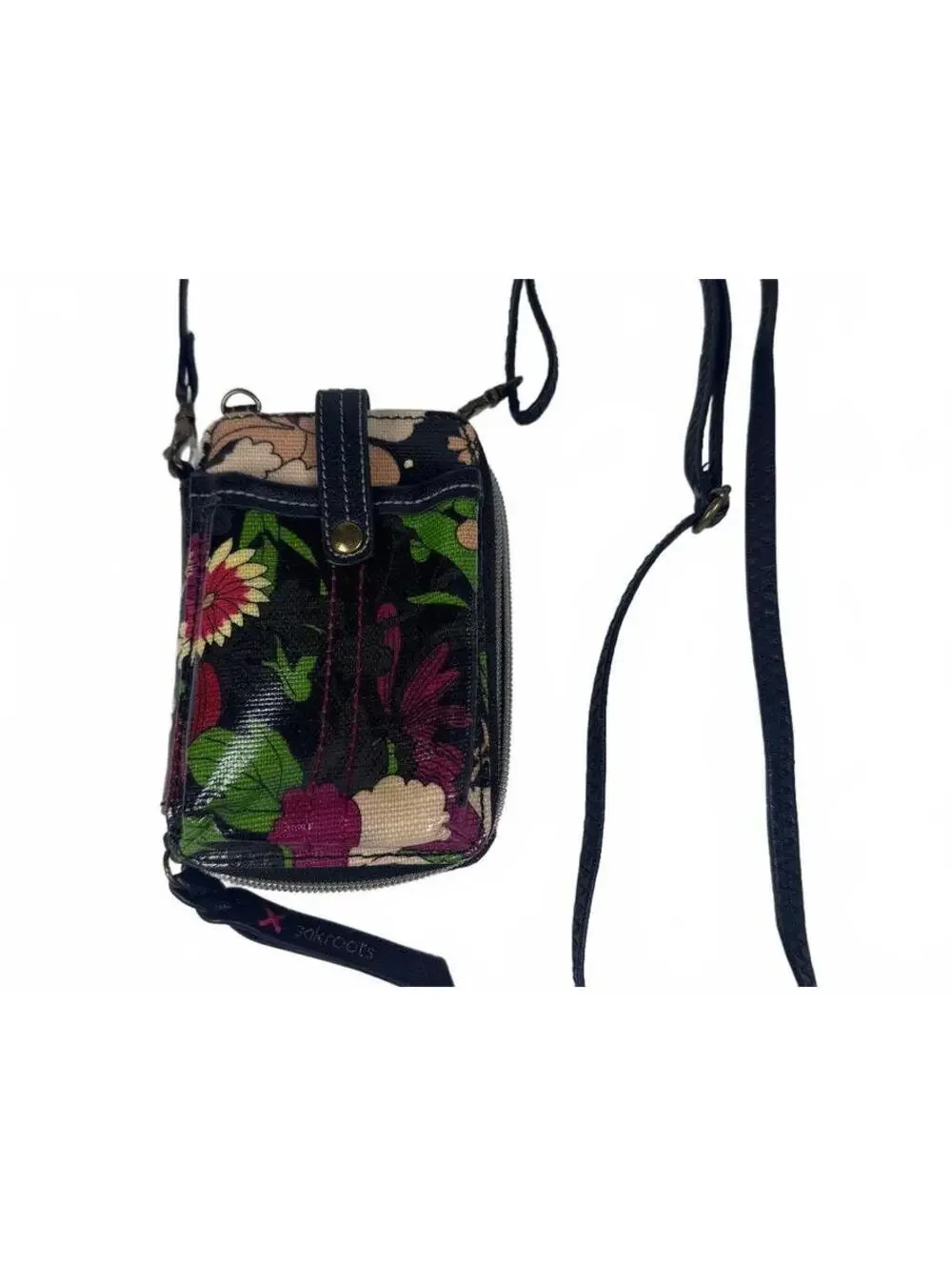 sakroots Crossbody Bag Purse Peace Multicolor 70s Boho Hippie Adjustable Strap